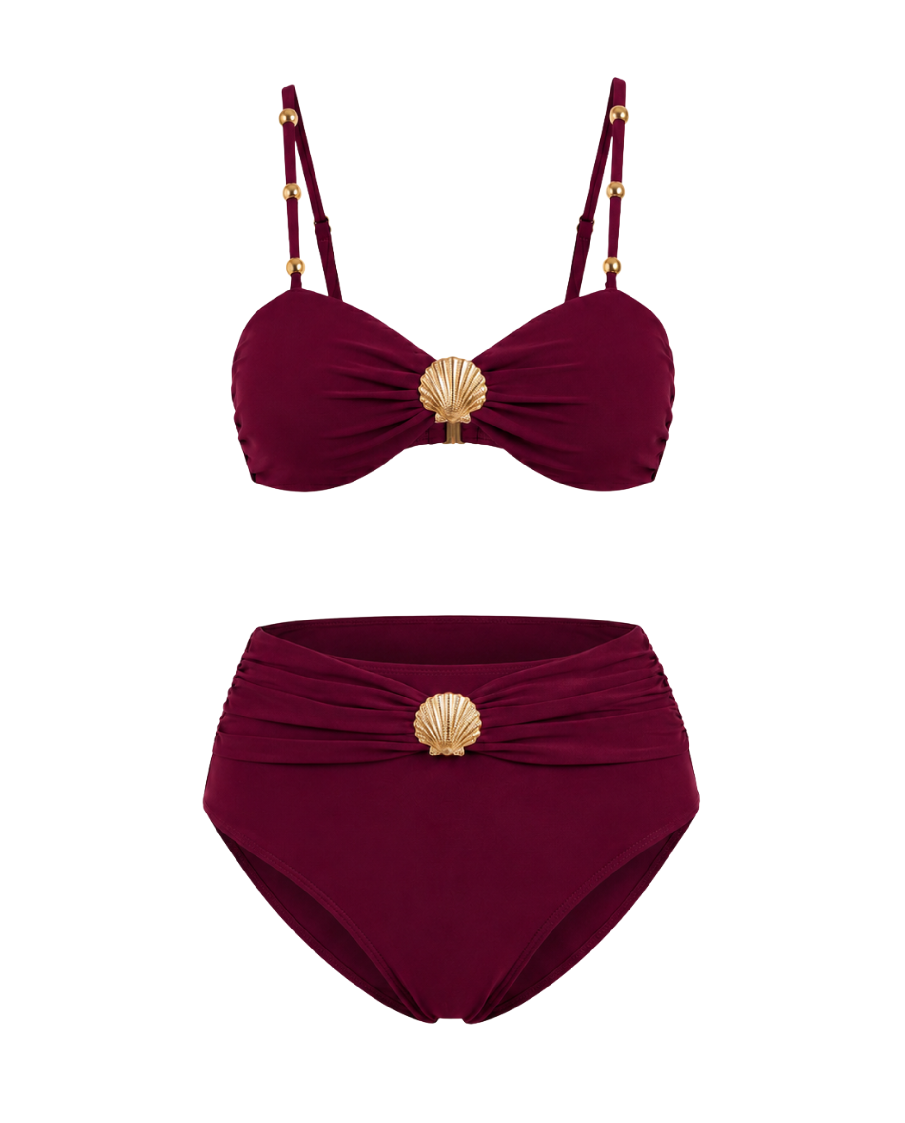 Bikini con Brillo Metálico