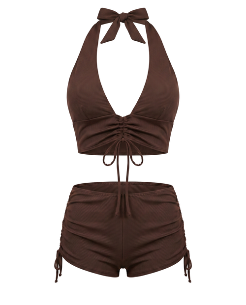 Bikini de Dos Piezas Marrón