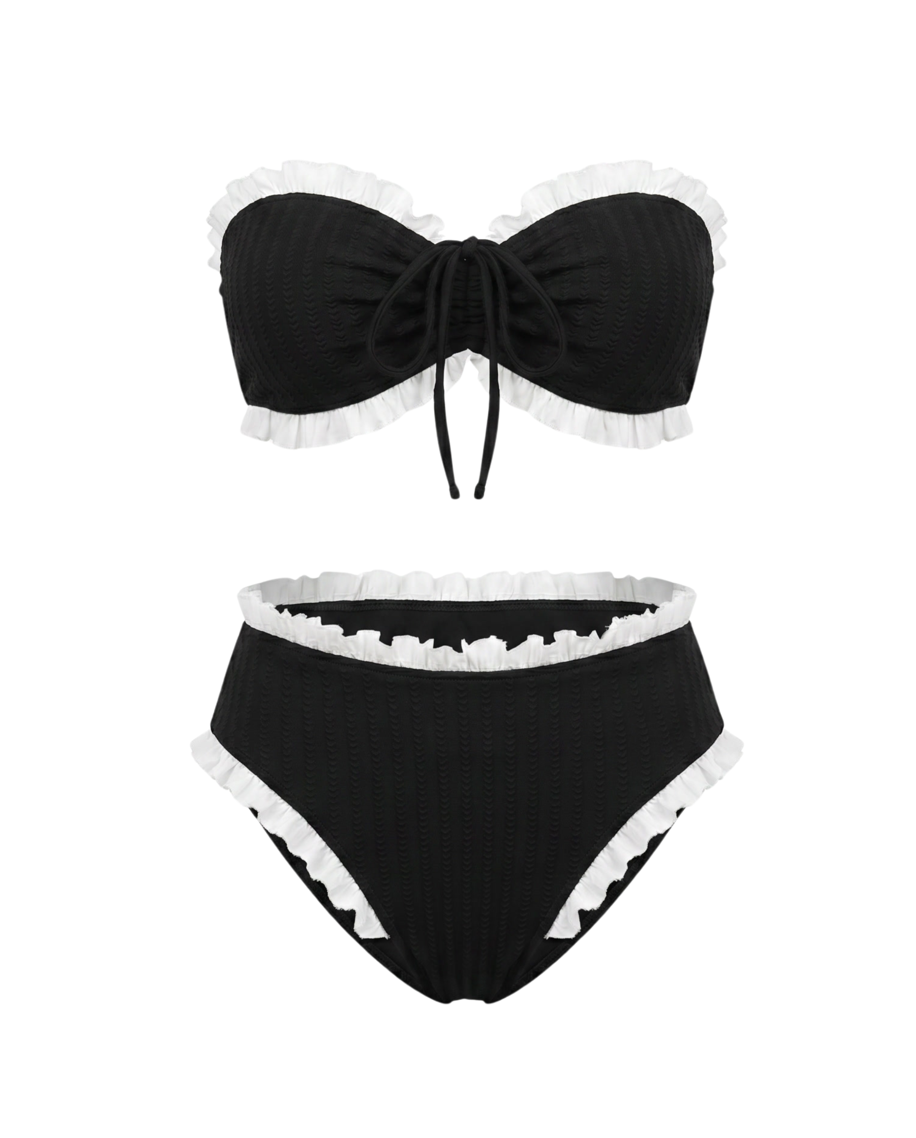 Bikini Negro sin Tirantes