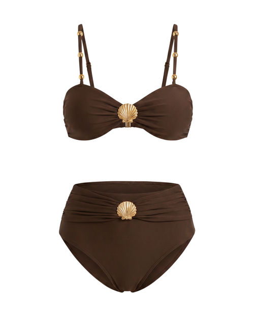 Bikini con Brillo Metálico