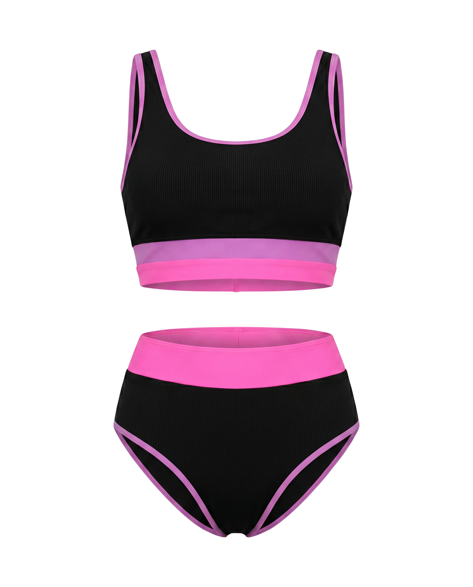 Bikini Halter con Espalda Descubierta y Cintura Alta