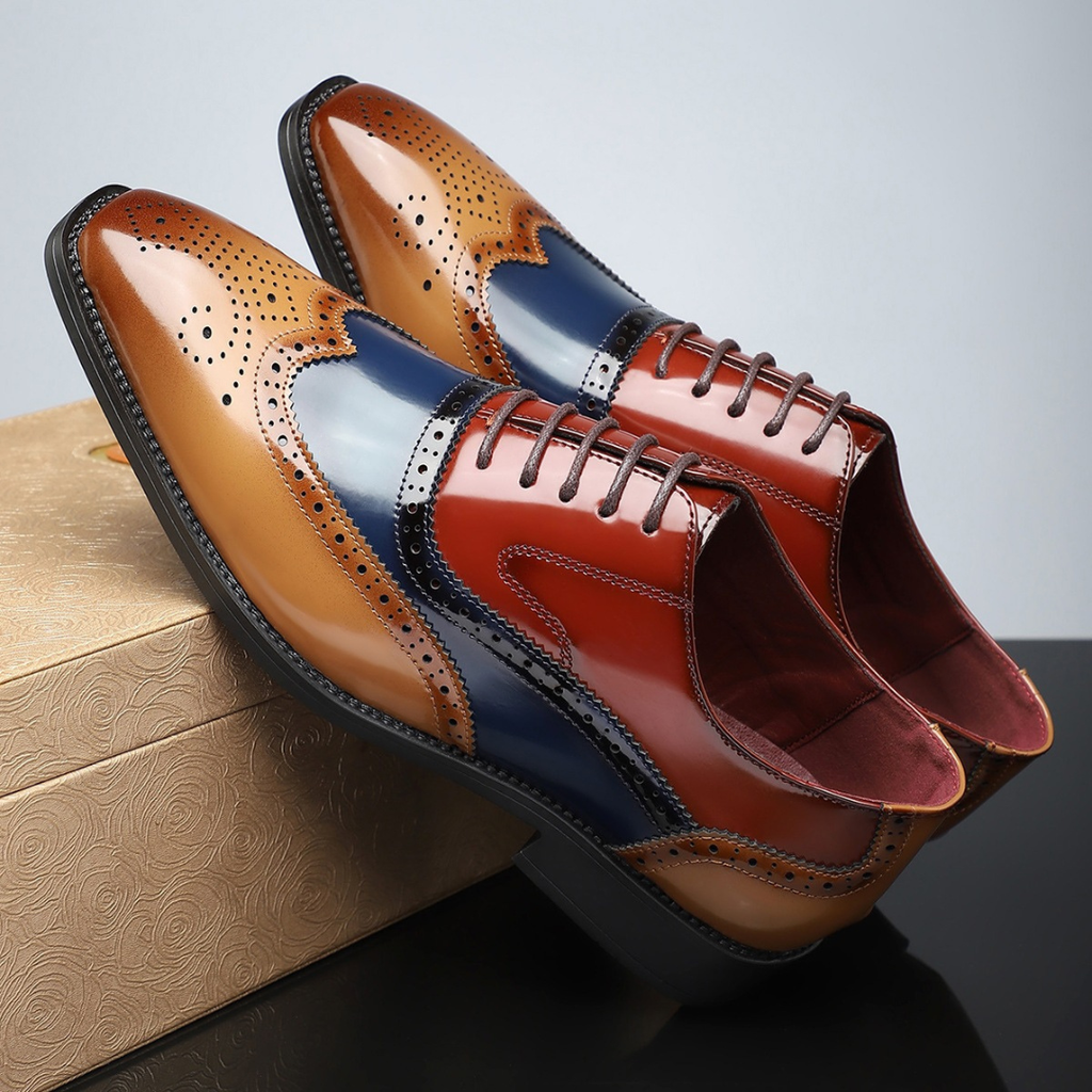 Zapatos Oxford elegantes con perforaciones