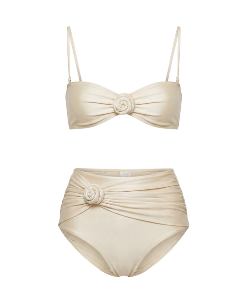 Bikini con Flores 3D