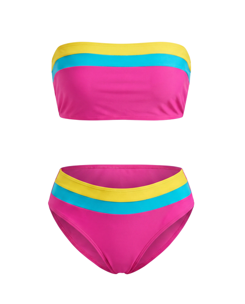 Bikini Colorblock en Contraste
