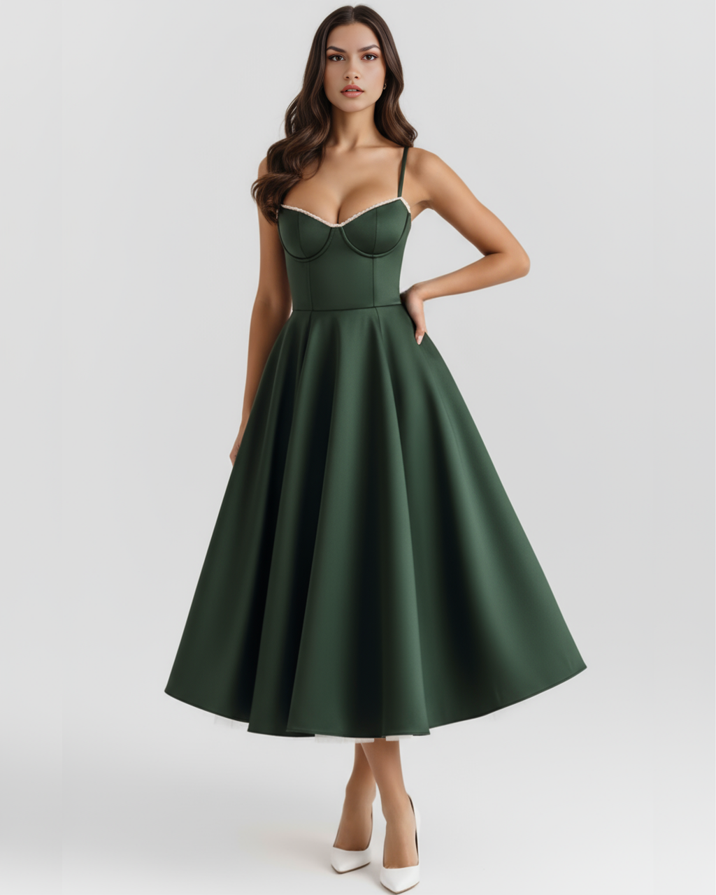 Selene | Falda midi vaporosa
