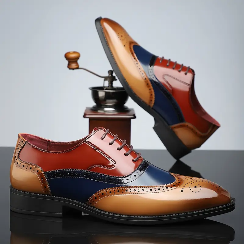 Zapatos Oxford elegantes con perforaciones