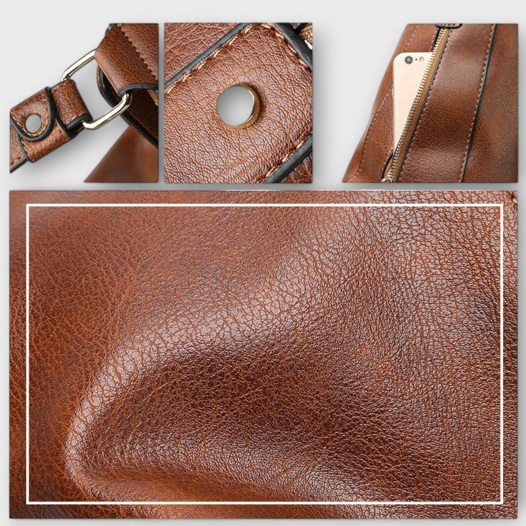 Lora | Bolso de Hombro de Piel