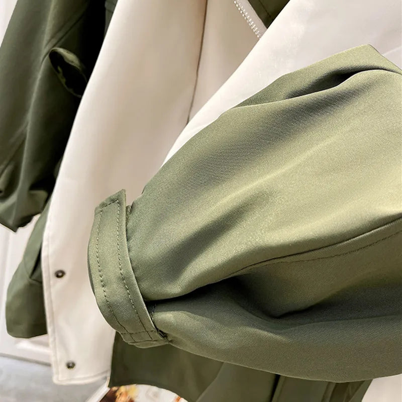 Anna | Chaqueta de Entretiempo con Cuello Doblado Estilo "Drapeado"
