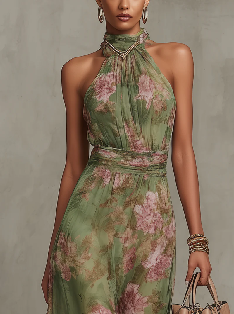 Livia | Elegante Vestido Floral para Noches de Primavera