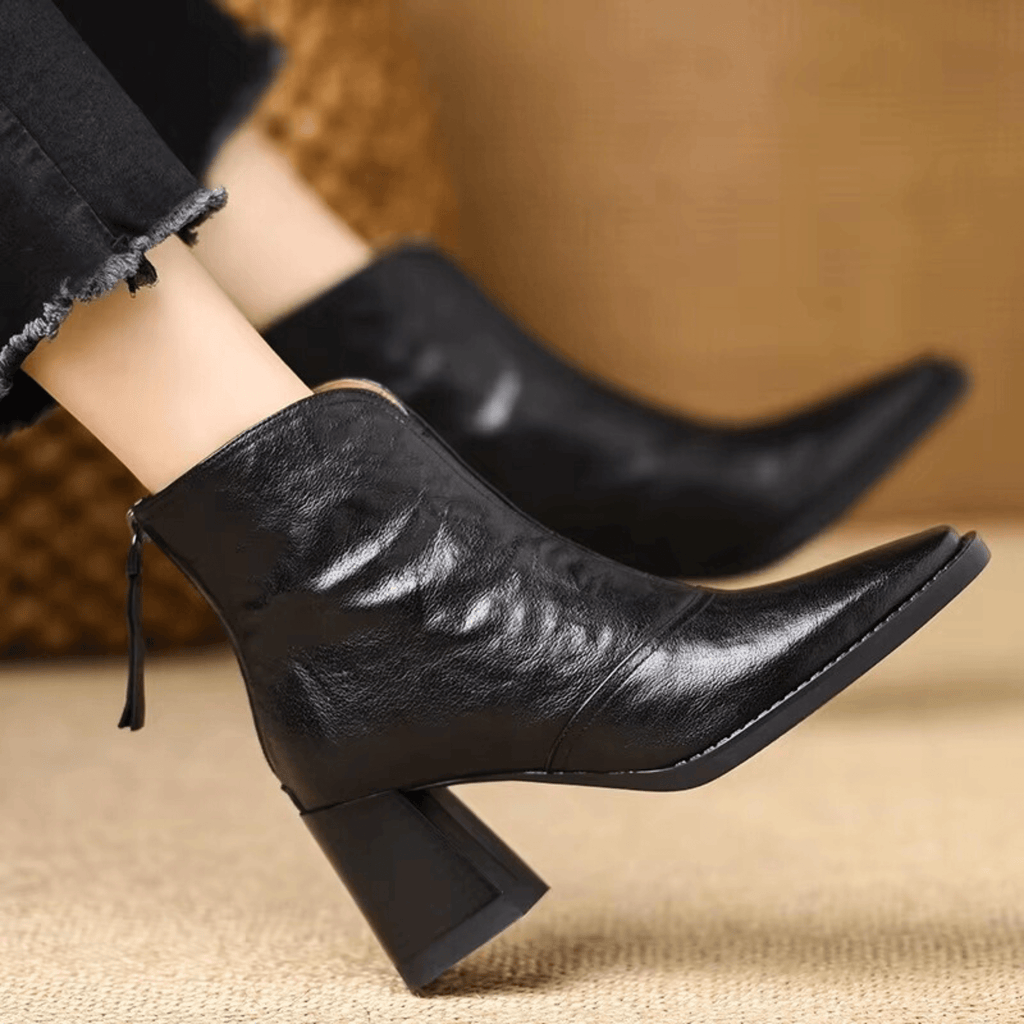Claudia | Botas de Lujo con Tacón Medio