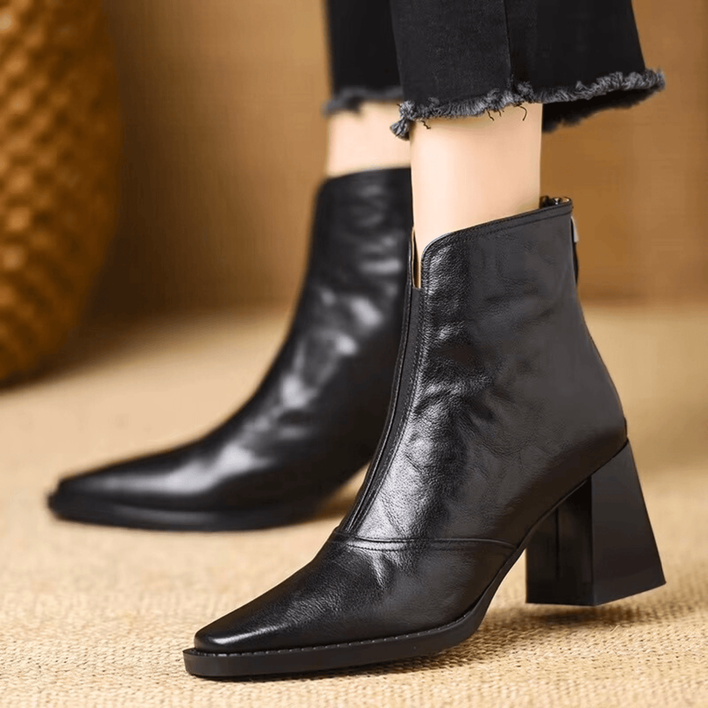 Claudia | Botas de Lujo con Tacón Medio