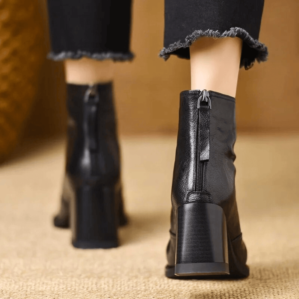 Claudia | Botas de Lujo con Tacón Medio