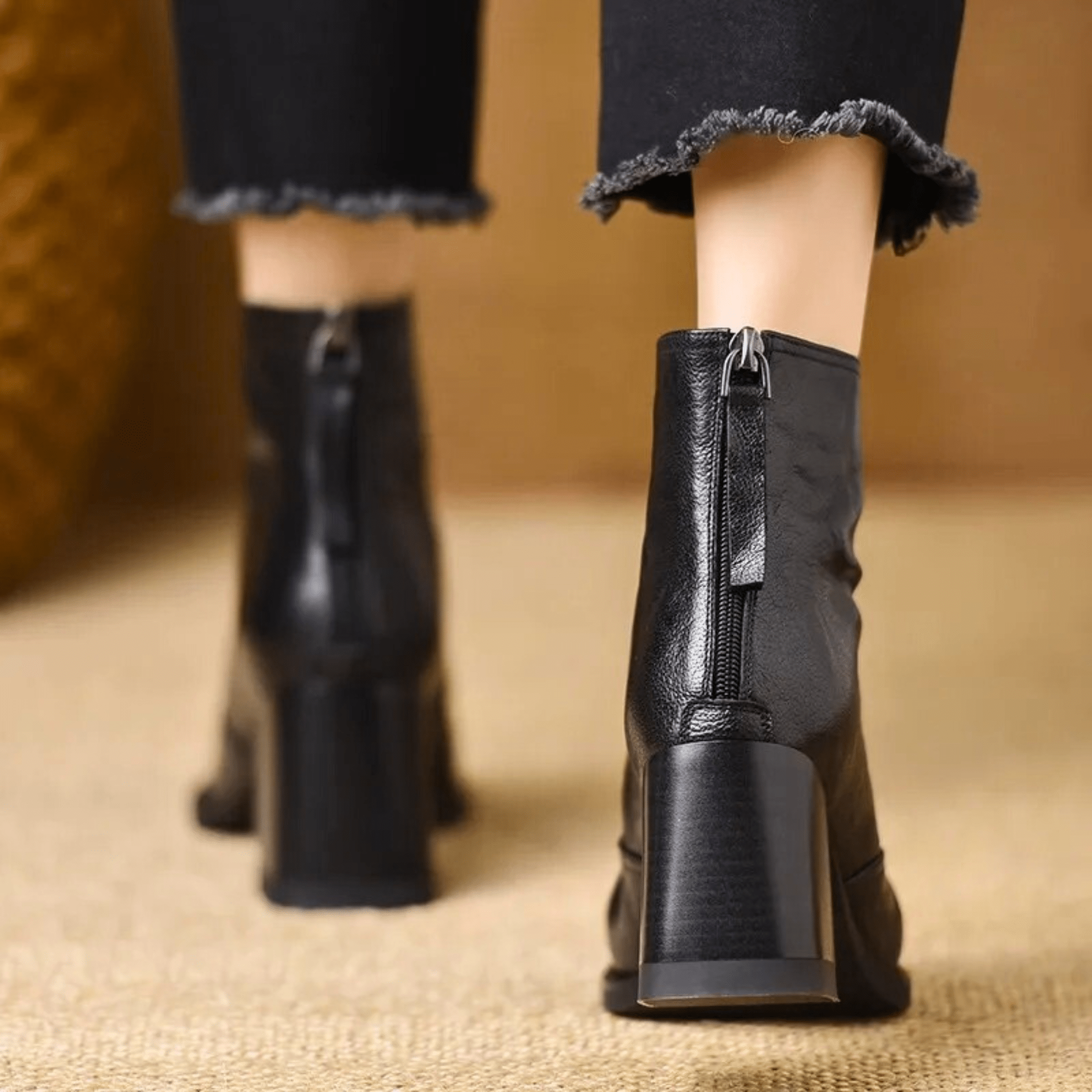 Claudia | Botas de Lujo con Tacón Medio