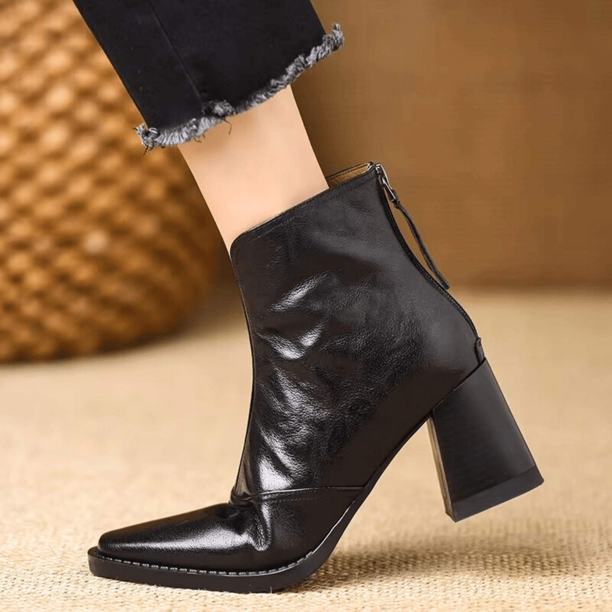 Claudia | Botas de Lujo con Tacón Medio