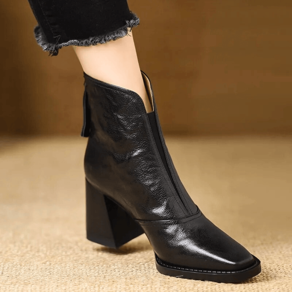 Claudia | Botas de Lujo con Tacón Medio