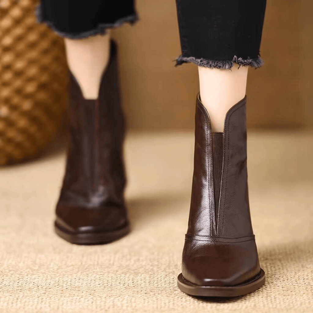 Claudia | Botas de Lujo con Tacón Medio