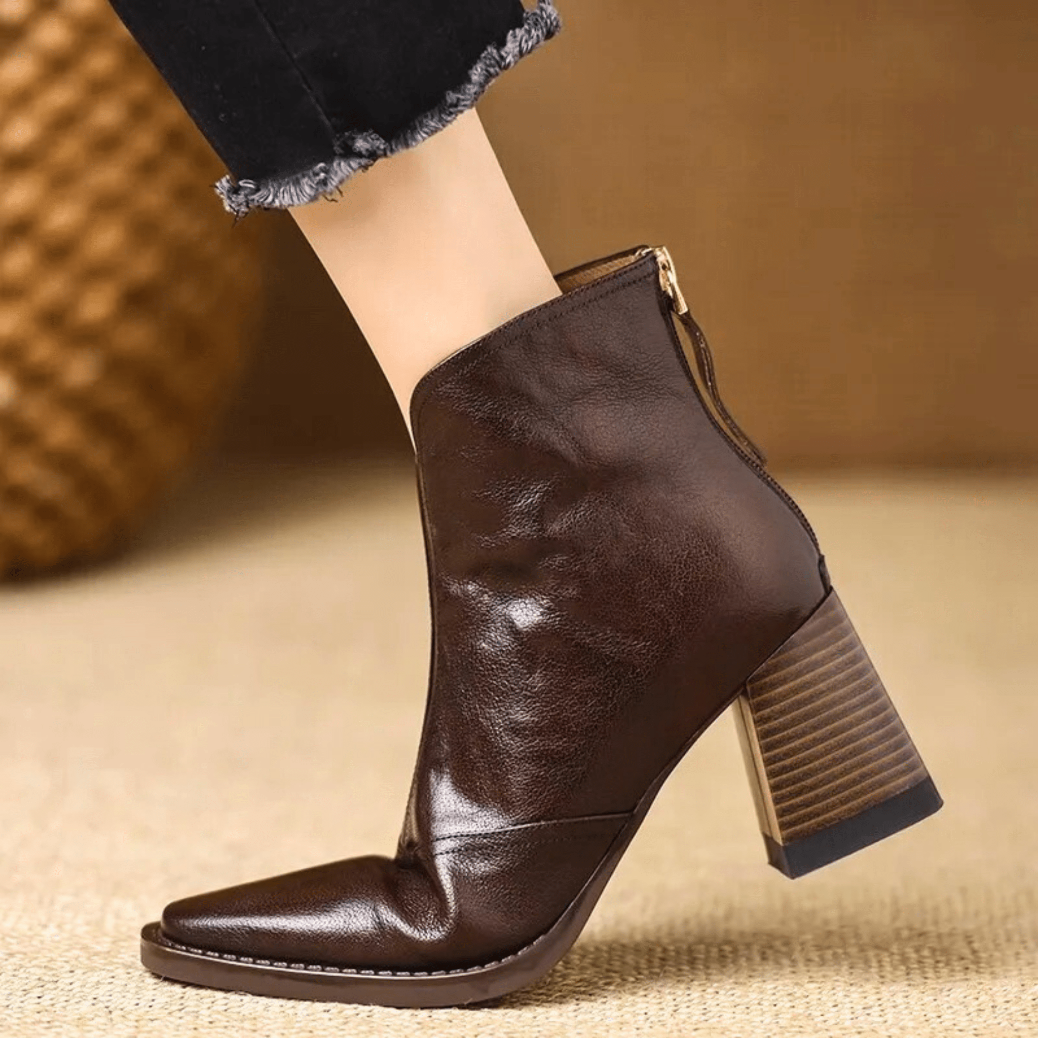 Claudia | Botas de Lujo con Tacón Medio